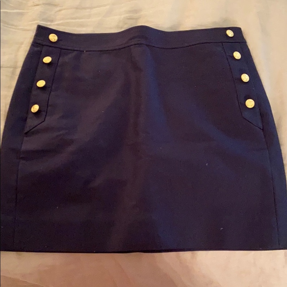Great navy blue jcrew navy blue skirt with pockets